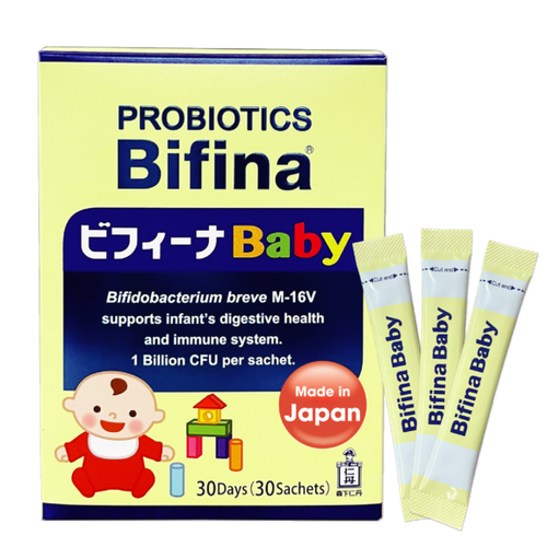 (Hộp 30 gói) Thực phẩm bảo vệ sức khỏe Men vi sinh Bifina Baby Cho bé