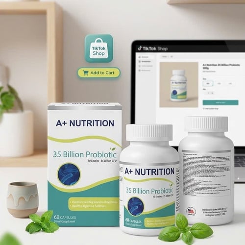 MEN VI SINH A+ Nutrion 35 TỶ PROBIOTIC - NHẬP KHẨU MỸ - HỘP 60 VIÊN