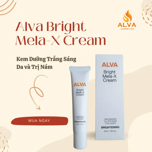 Kem Dưỡng Trắng Sáng Da Mờ Nám Alva Bright Mela-x Cream Hàn Quốc
