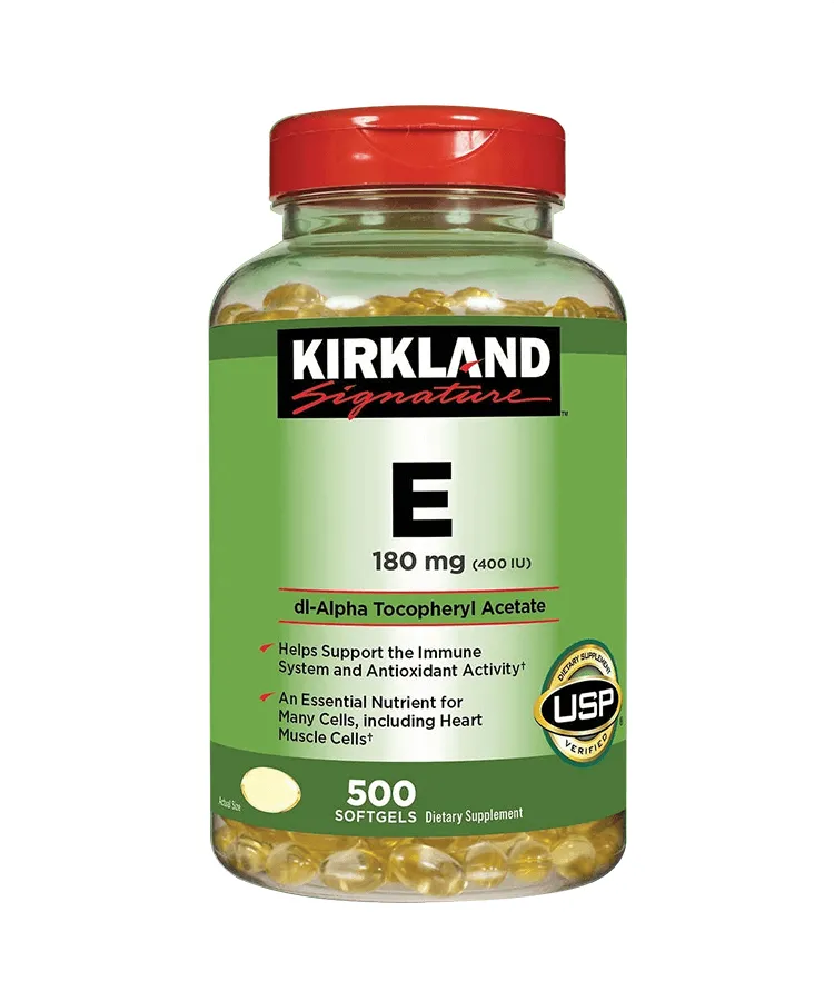 Vitamin E 180mg Kirkland Signature có tác dụng gì trong việc điều trị bệnh đục thủy tinh cùng và hen suyễn?
