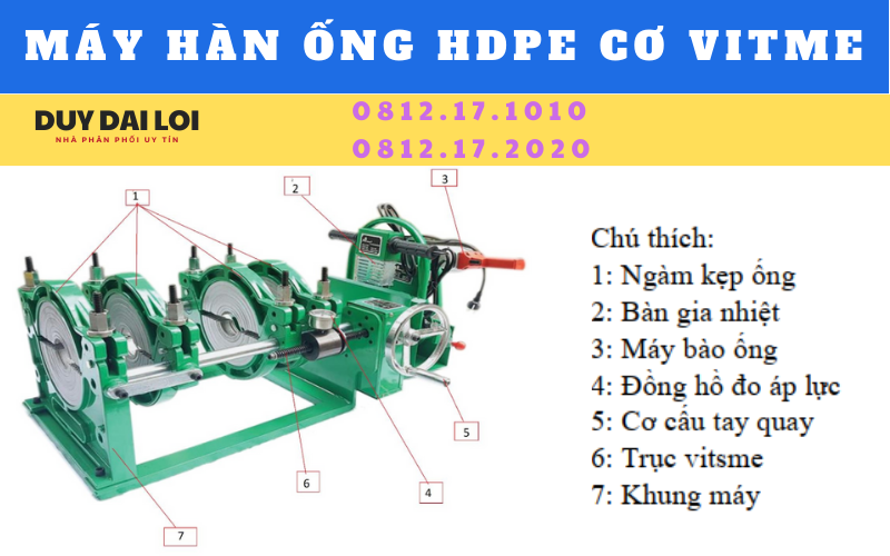 máy hàn ống hdpe cơ vitme máy hàn ống hdpe cơ vitme