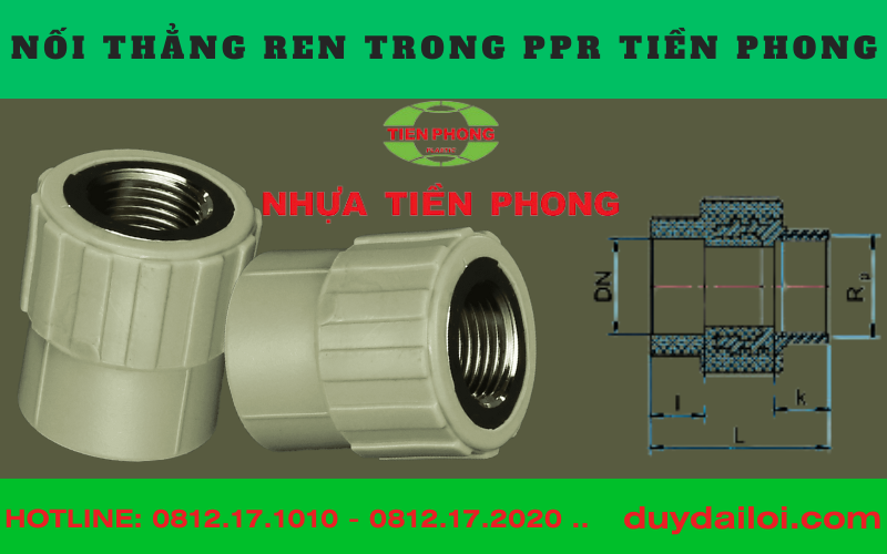 Nối ren trong ppr Tiền phong Nối ren trong ppr Tiền phong