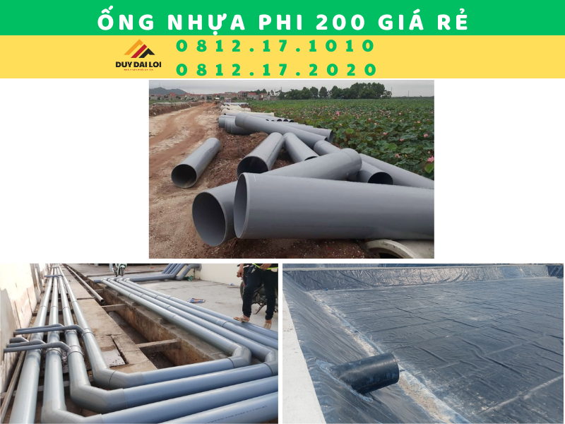 ống nhựa phi 200 giá rẻ ống nhựa phi 200 giá rẻ