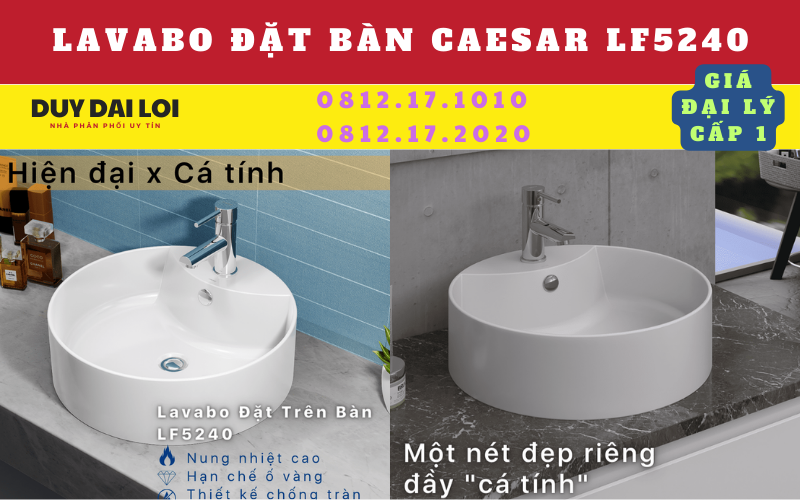 lavabo đặt bàn caesar LF5240 lavabo đặt bàn caesar LF5240