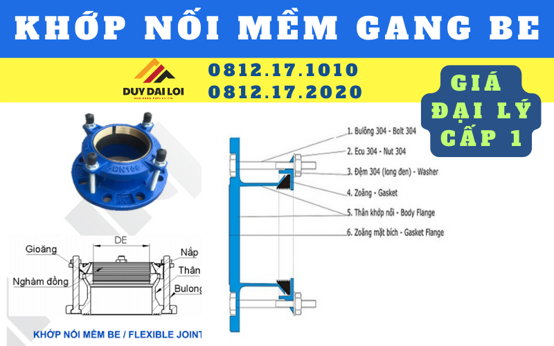 khớp nối mềm BE khớp nối mềm BE