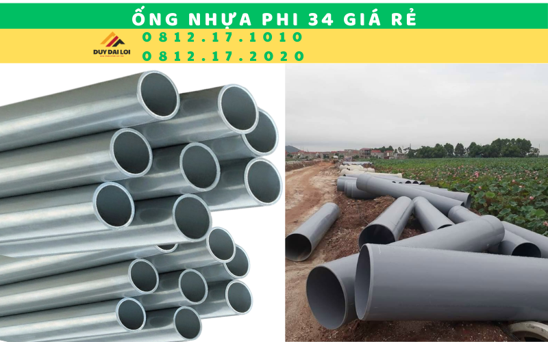 Ống nhựa PVC D34 giá rẻ Ống nhựa PVC D34 giá rẻ