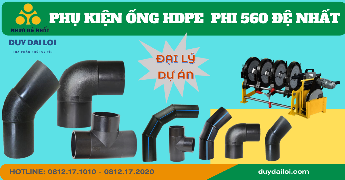 Phụ kiện ống hdpe phi 560 Đệ Nhất Phụ kiện ống hdpe phi 560 Đệ Nhất