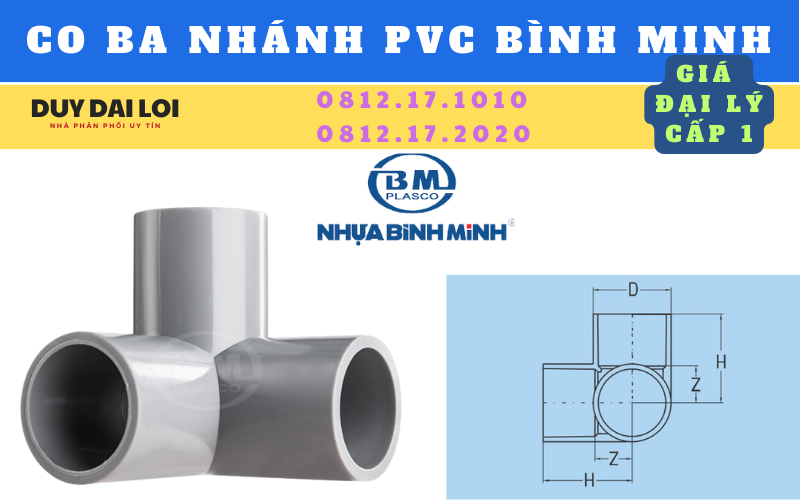 co ba nhánh pvc bình minh co ba nhánh pvc bình minh