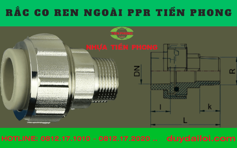 Rắc co ren ngoài ppr Tiền phong Rắc co ren ngoài ppr Tiền phong