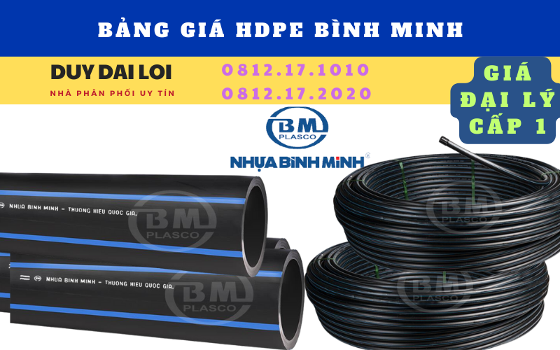 Bảng giá hdpe bình minh Bảng giá hdpe bình minh