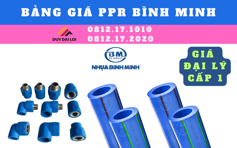 Bảng giá PPR Bình Minh mới nhất 2023 Bảng giá PPR Bình Minh mới nhất 2023