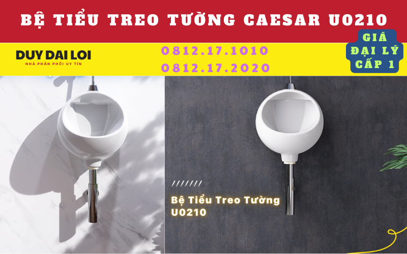 Bệ tiểu treo caesar U0210 Bệ tiểu treo caesar U0210