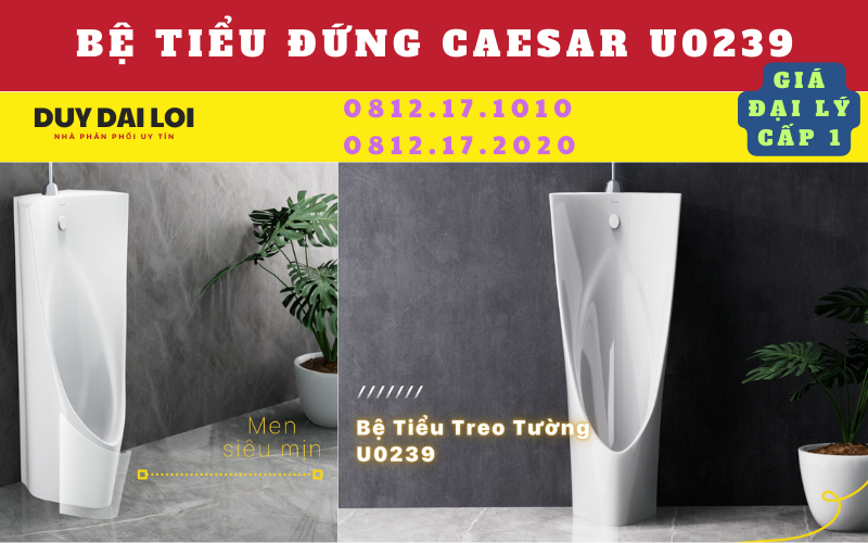 Bệ tiểu đứng caesar U0239 Bệ tiểu đứng caesar U0239