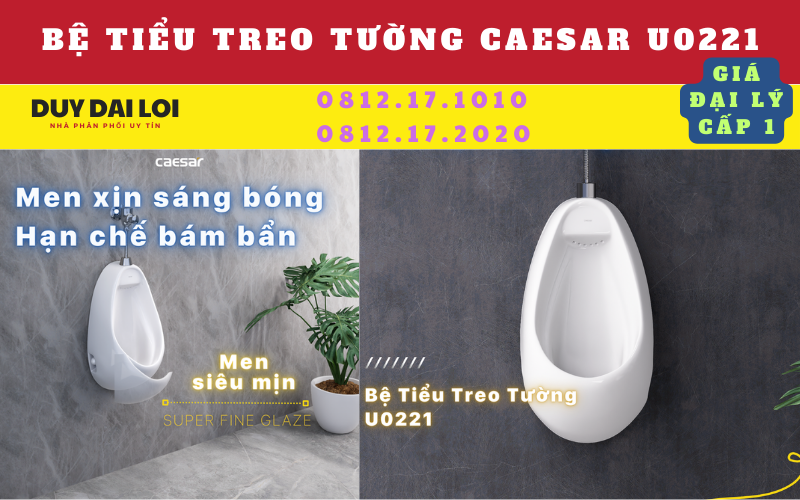 Bệ tiều treo caesar U0221 Bệ tiều treo caesar U0221