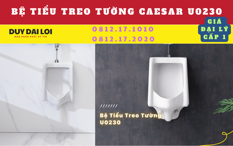 Bệ tiểu treo caesar U0230 Bệ tiểu treo caesar U0230