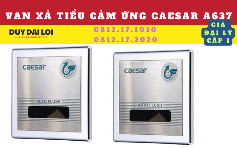 Van xả tiểu cảm ứng caesar A637 Van xả tiểu cảm ứng caesar A637