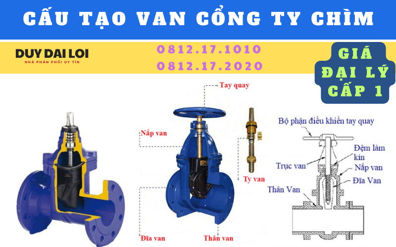 cấu tạo van cổng ty chìm cấu tạo van cổng ty chìm