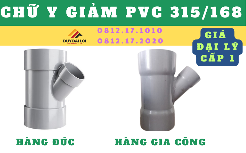 Chữ Y giảm PVC 315/168 Chữ Y giảm PVC 315/168