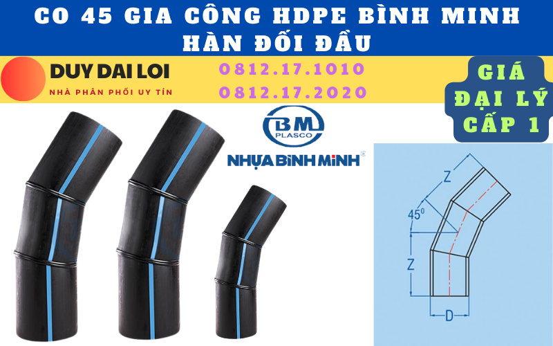 Co 45 hdpe gia công bình minh Co 45 hdpe gia công bình minh