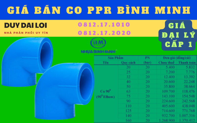 Gía bán co ppr bình minh Gía bán co ppr bình minh