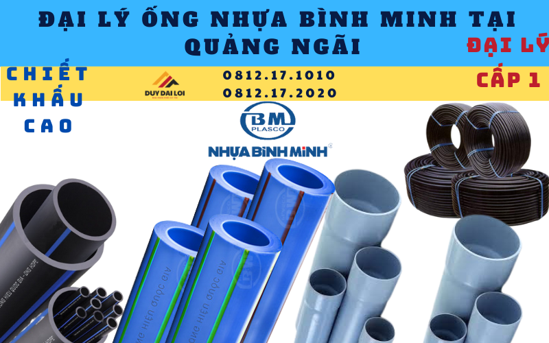Đại lý ống nhựa Bình Minh tại Quảng Ngãi Đại lý ống nhựa Bình Minh tại Quảng Ngãi