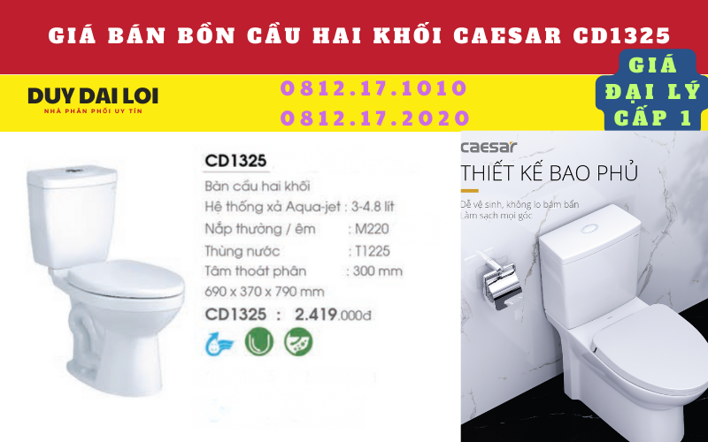 Gía bàn bồn cầu hai khối cd 1325caesar Gía bàn bồn cầu hai khối cd 1325caesar