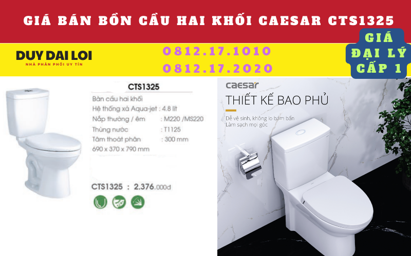 Gía bàn bồn cầu hai khối cts 1325caesar Gía bàn bồn cầu hai khối cts 1325caesar
