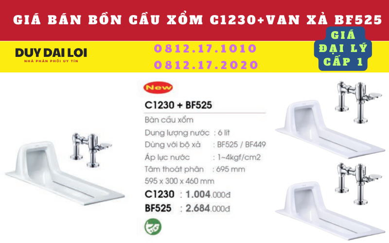 Gía bán bồn cầu xổm C1230+BF525 caesar Gía bán bồn cầu xổm C1230+BF525 caesar