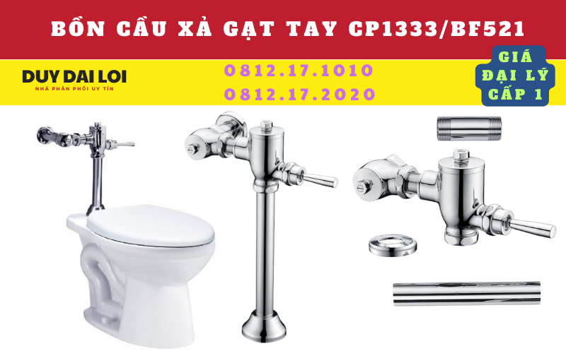 Bồn cầu xả gạt tay CP1333/BF521 Bồn cầu xả gạt tay CP1333/BF521