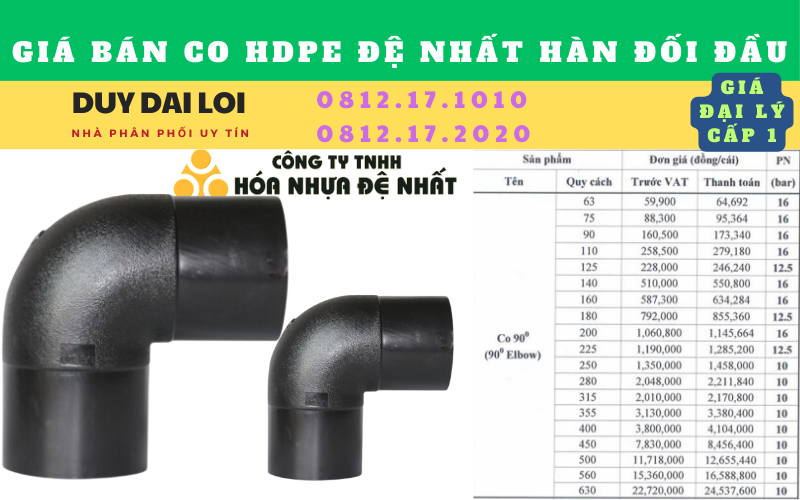 Giá bán Co hdpe đệ nhất hàn đối đầu Giá bán Co hdpe đệ nhất hàn đối đầu