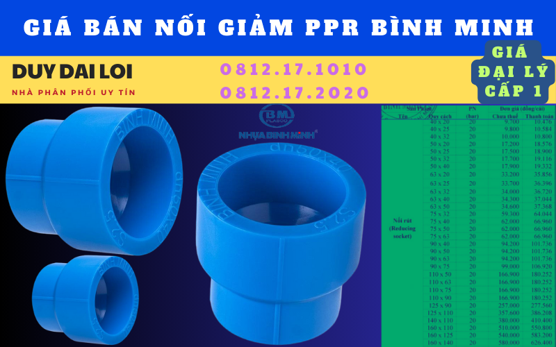 Gía bán nối giảm ppr bình minh Gía bán nối giảm ppr bình minh