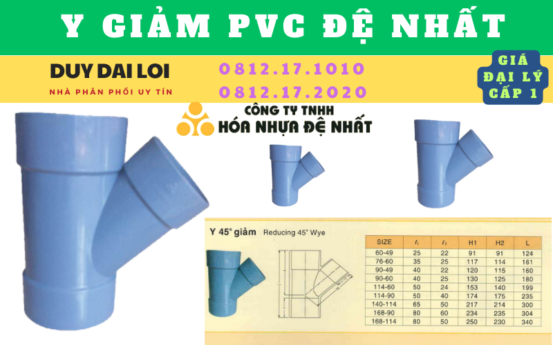 Y giảm PVC Đệ Nhất Y giảm PVC Đệ Nhất