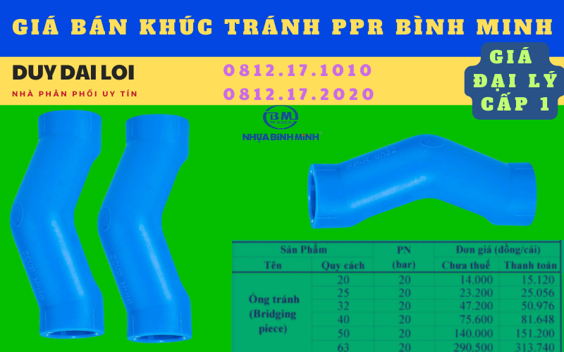 Gía bán khúc tránh ppr bình minh Gía bán khúc tránh ppr bình minh