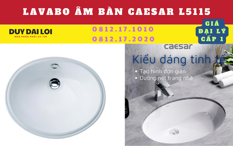 lavabo âm bàn caesar L5115 lavabo âm bàn caesar L5115