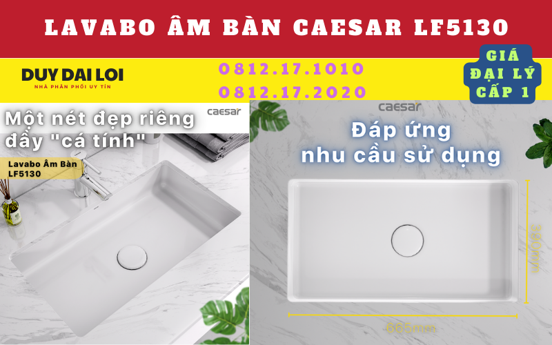 lavabo âm bàn caesar LF5130 lavabo âm bàn caesar LF5130