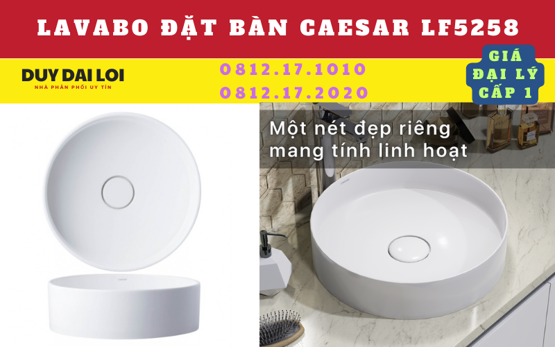lavabo đặt bàn caesar LF5258 lavabo đặt bàn caesar LF5258