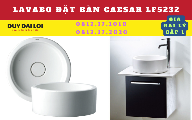 lavabo đặt bàn caesar LF 5232 lavabo đặt bàn caesar LF 5232