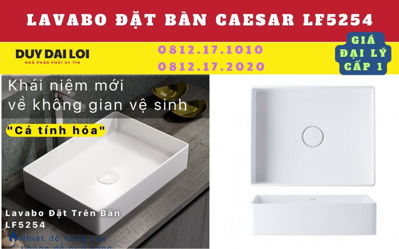 lavabo đặt bàn caesar LF5254 lavabo đặt bàn caesar LF5254