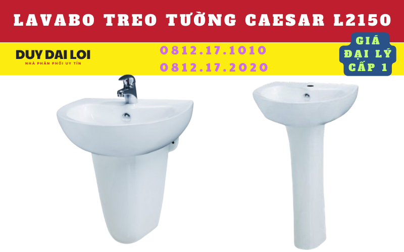 lavabo treo tường caesar L2150 lavabo treo tường caesar L2150