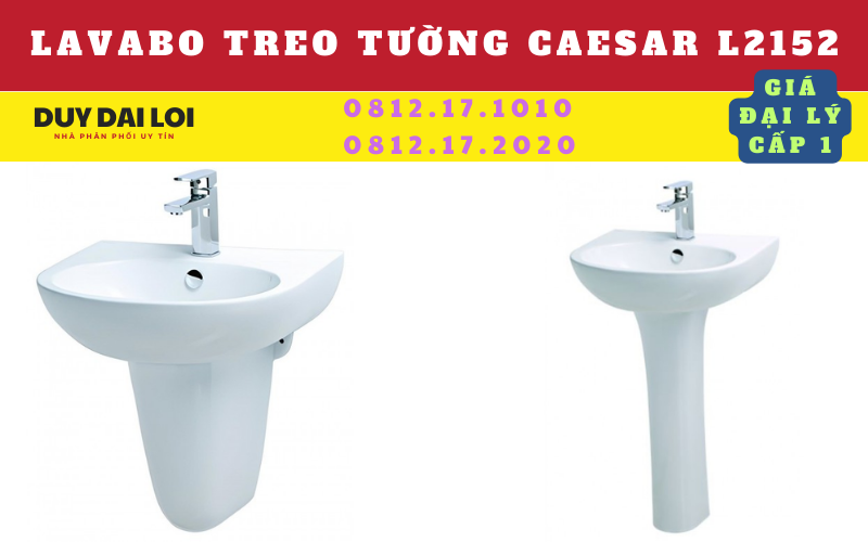 lavabo treo tường caesar L2152 lavabo treo tường caesar L2152