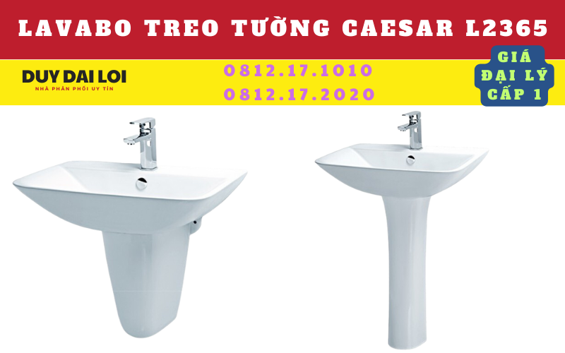 lavabo treo tường caesar L2365 lavabo treo tường caesar L2365