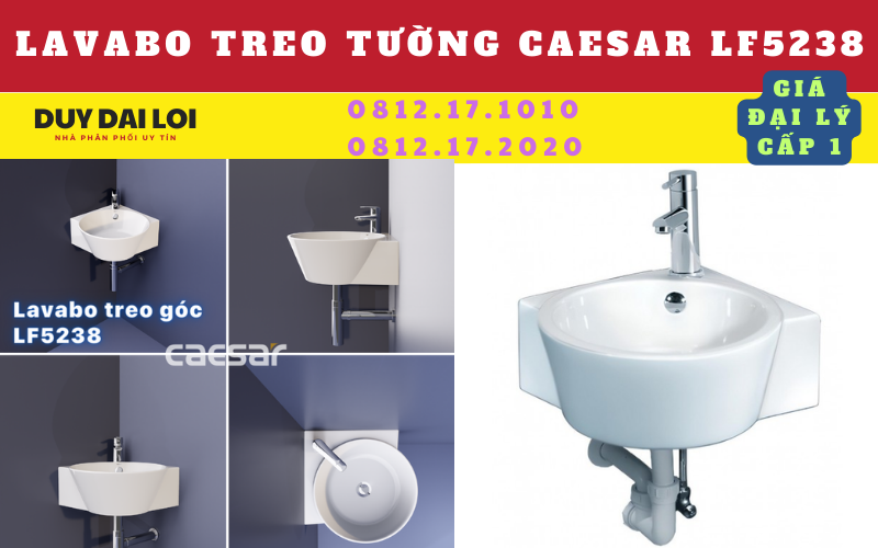 lavabo treo tường caesar LF5328 lavabo treo tường caesar LF5328