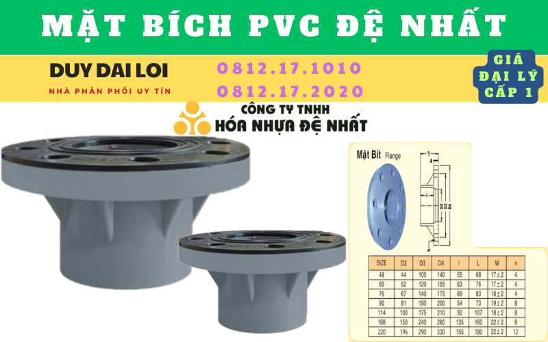 Mặt bích pvc đệ nhất Mặt bích pvc đệ nhất