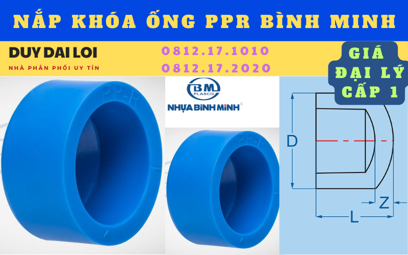 nắp khóa ống ppr ppr bình minh nắp khóa ống ppr ppr bình minh