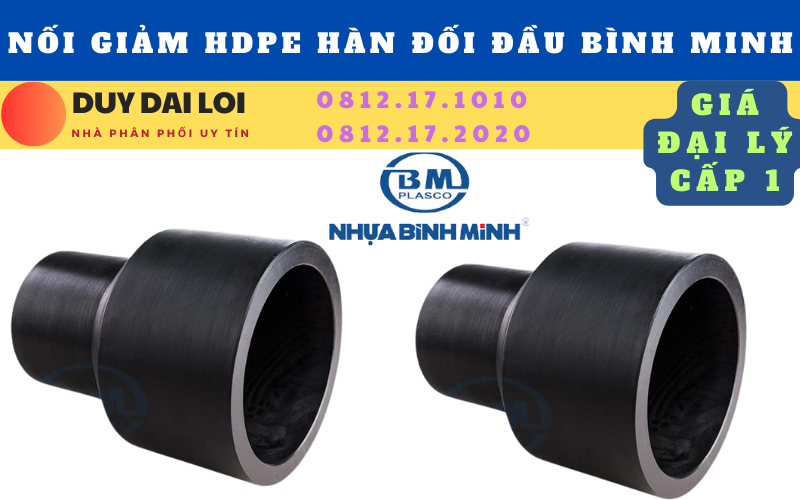 Nối giảm hdpe hàn đối đầu bình minh Nối giảm hdpe hàn đối đầu bình minh