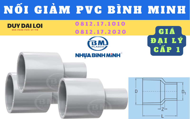 nối trơn giảm pvc bình minh nối trơn giảm pvc bình minh