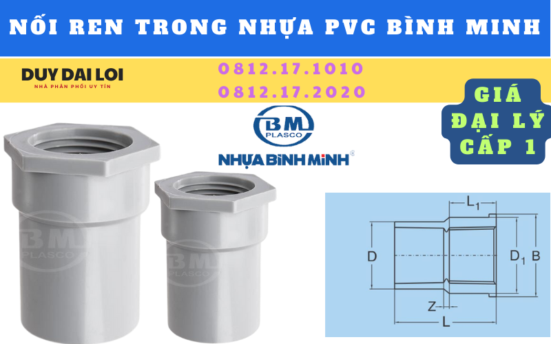 nối ren trong nhựa bình minh nối ren trong nhựa bình minh