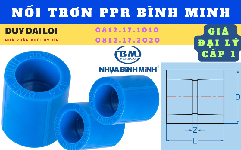 Nối trơn ppr bình minh  Nối trơn ppr bình minh