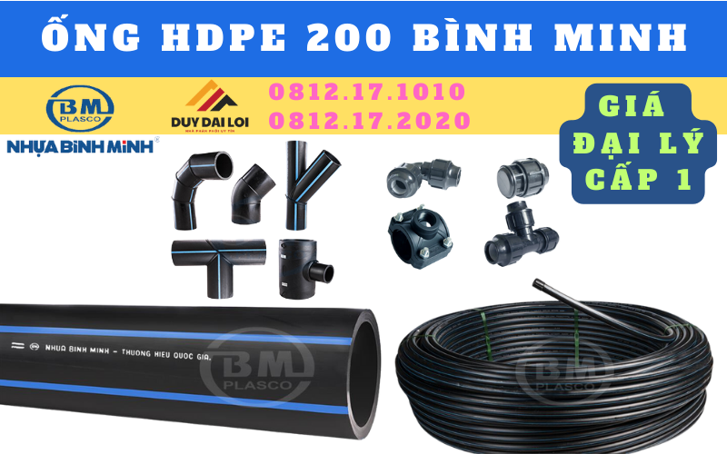 Ống HDPE 200 Bình Minh Ống HDPE 200 Bình Minh