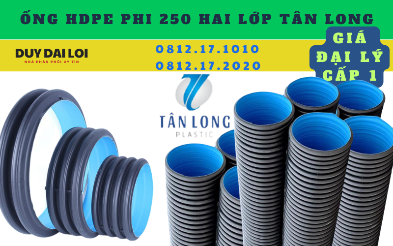 ống hdpe 250 hai lớp tân long ống hdpe 250 hai lớp tân long